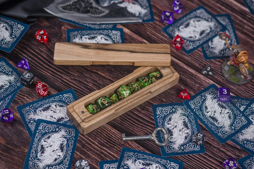 Artisanal Wooden Dice Vault - JTNLAB