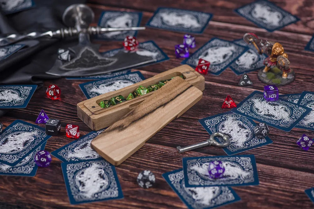 Artisanal Wooden Dice Vault - JTNLAB