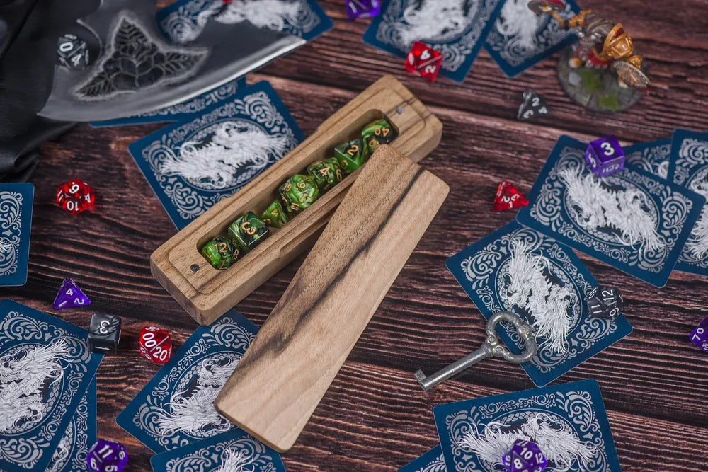 Artisanal Wooden Dice Vault - JTNLAB