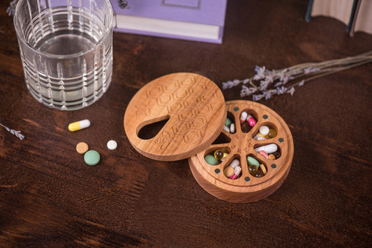 Pill Box 7 Day Pill Case Organizer - JTNLAB