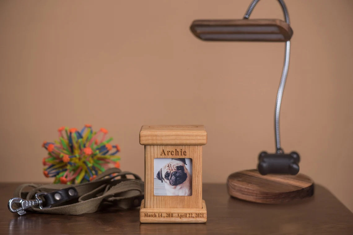 Pet Urn / memorial cremation pet urn for animals dogs cats birds rabbits/ keepsake urn /pet memorial box / engraved pet urn/Pet urns ashes - JTNLAB