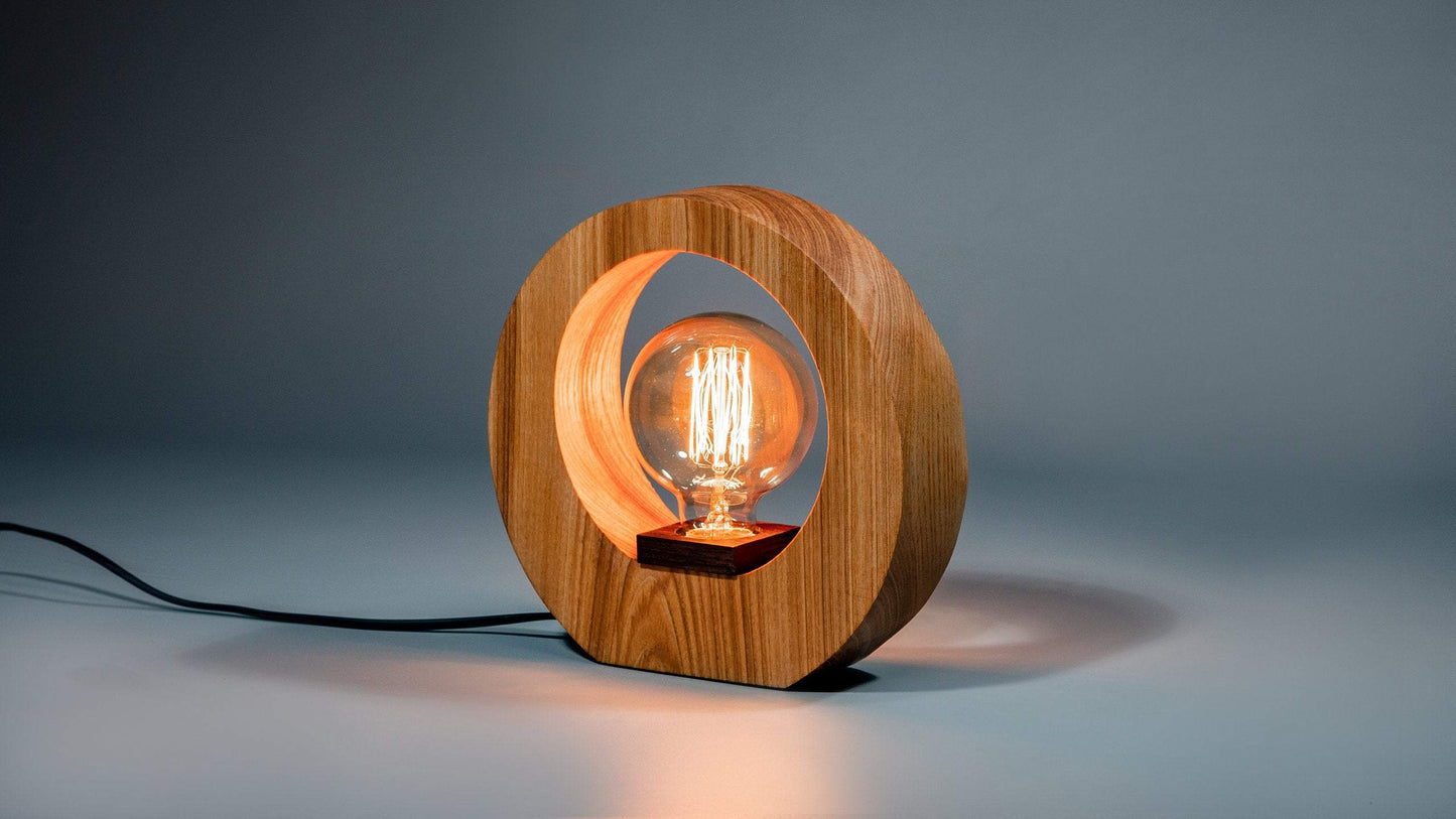 JTNlab LAMP Ash / Please Select WOODEN VINTAGE EDISON LAMP