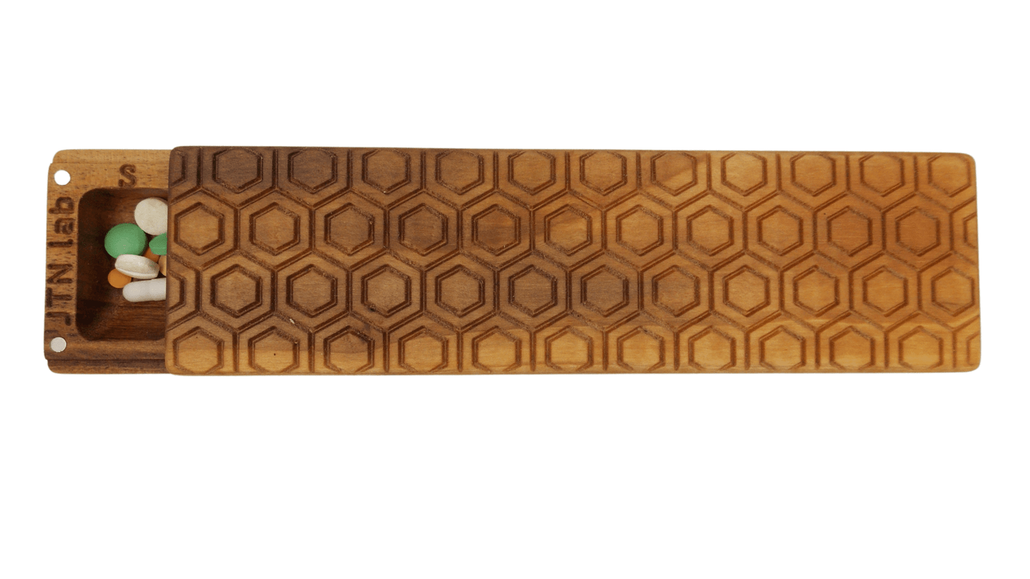 JTNlab PILLBOX BIG WEEKLY PILL BOX - HONEYCOMB