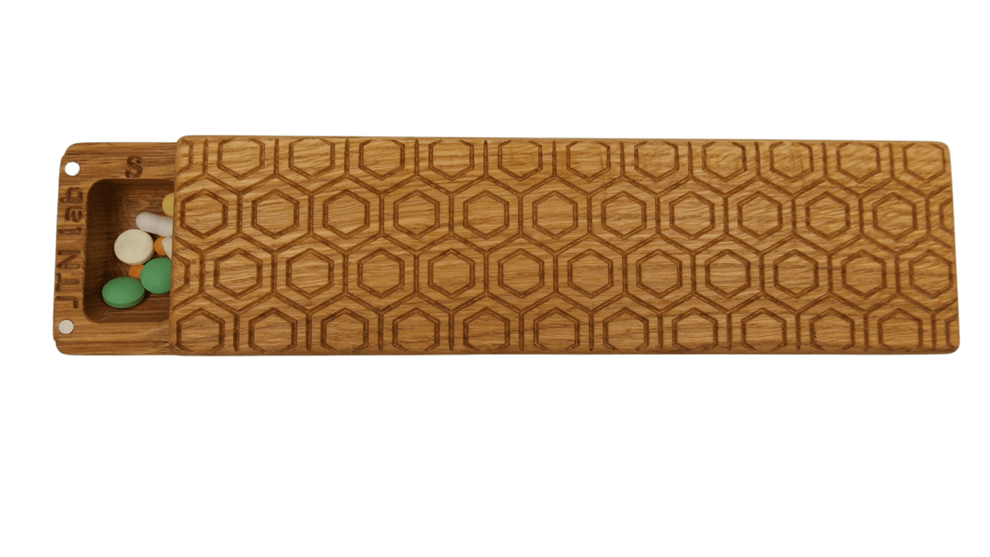 JTNlab PILLBOX BIG WEEKLY PILL BOX - HONEYCOMB