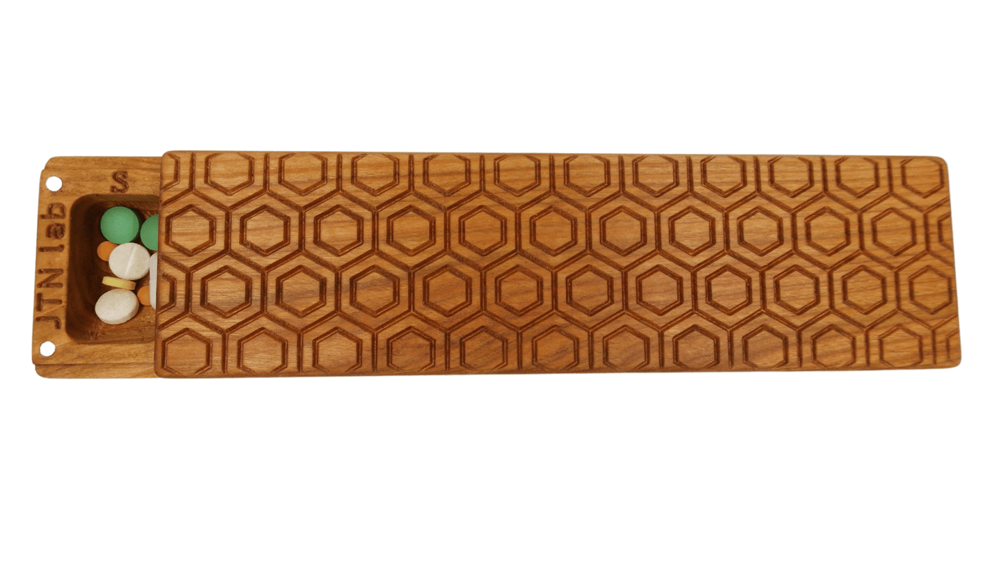 JTNlab PILLBOX BIG WEEKLY PILL BOX - HONEYCOMB
