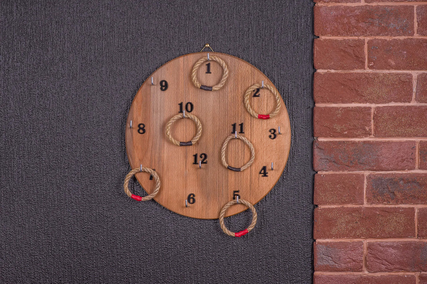 Wooden Board Hook Ring Toss Game for Kids & Adults - JTNLAB