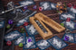 Handcrafted Wooden Dice Vault with Engraved Sword Motif - JTNLAB