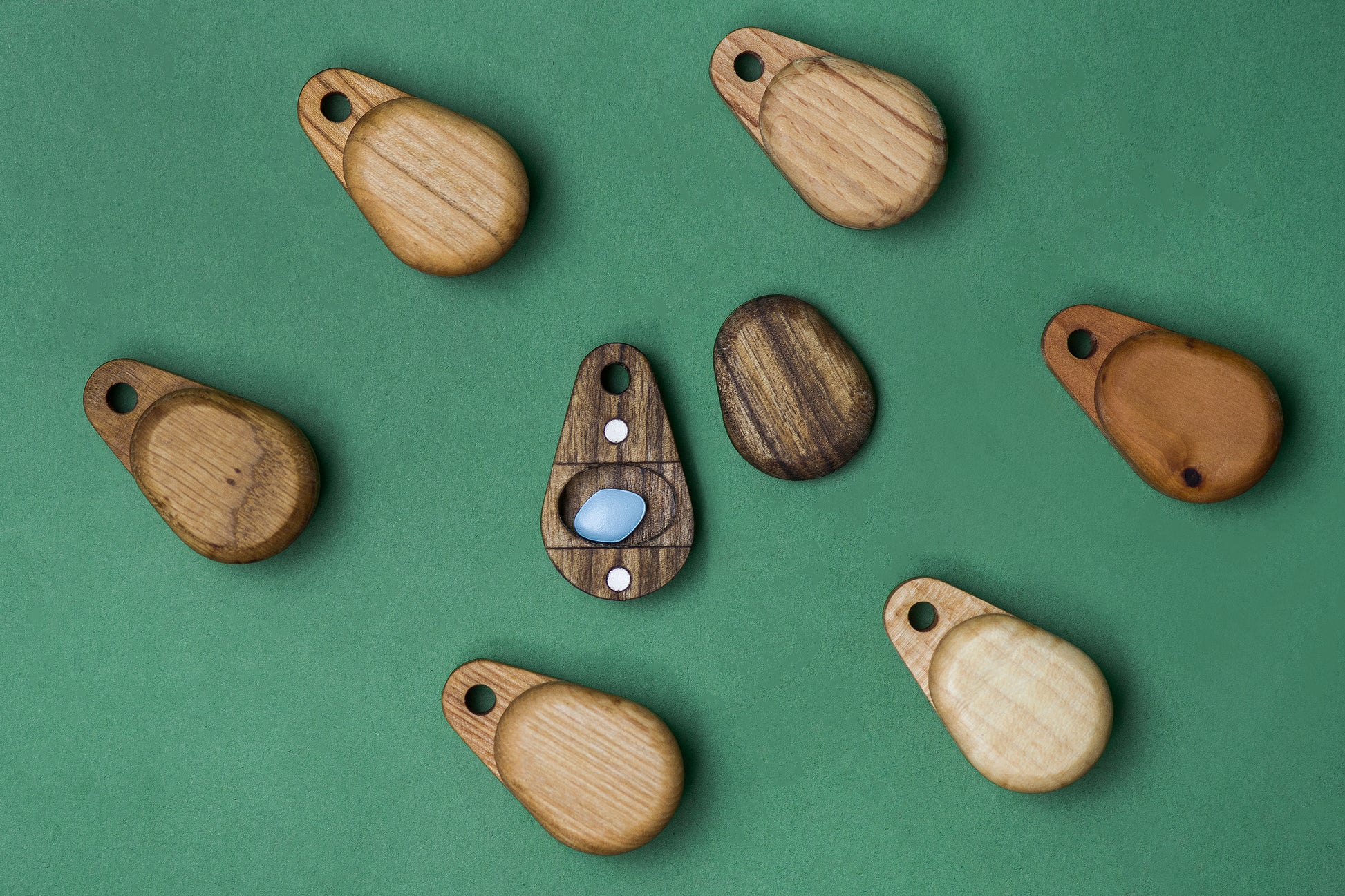 Wooden Pill Case Keychain - Daily Vitamin Travel Case - JTNLAB