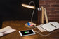 Wooden Desk LED Lamp/USB Charger Flexible Goose Neck Study Table Lamp