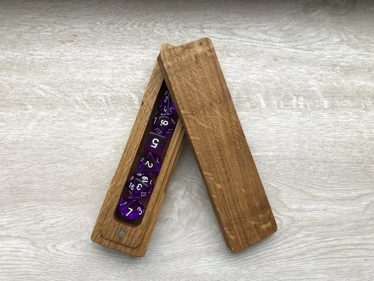 Elegant Handcrafted Wooden Dice Vault - JTNLAB