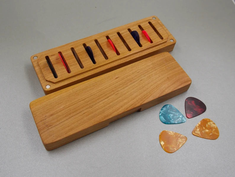Wooden Guitar Pick Boxes