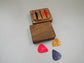 Custom Personalized Wooden Guitar Pick Box - JTNLAB