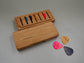 Wooden Guitar Pick Box: Customizable Personalized Plectrum Holder - A Unique Gift for Musicians - JTNLAB