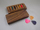 Wooden Guitar Pick Box: Customizable Personalized Plectrum Holder - A Unique Gift for Musicians - JTNLAB