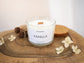 Personalized Aroma Handmade Candle Gift. 100% natural Soy wax Candle 6oz .Wood wick - JTNLAB