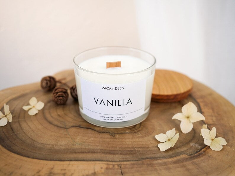 Sweet Smelling Candle 100% Natural Soy Wax. Personalized Aroma Handmade Candle. - JTNLAB