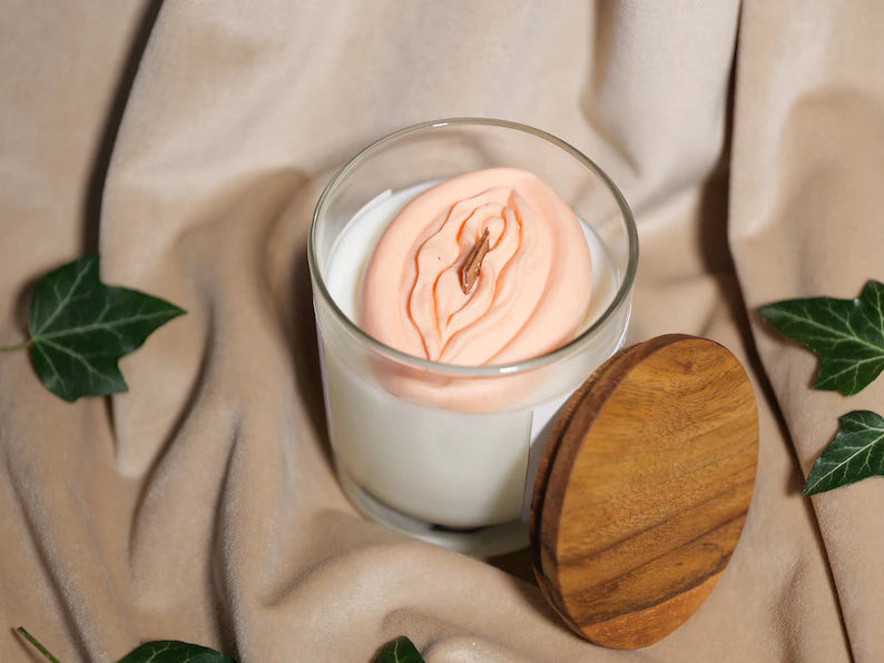 Personalized Vagina Candle. 8 oz Natural Soy Wax Candle. Sexy gift - JTNLAB