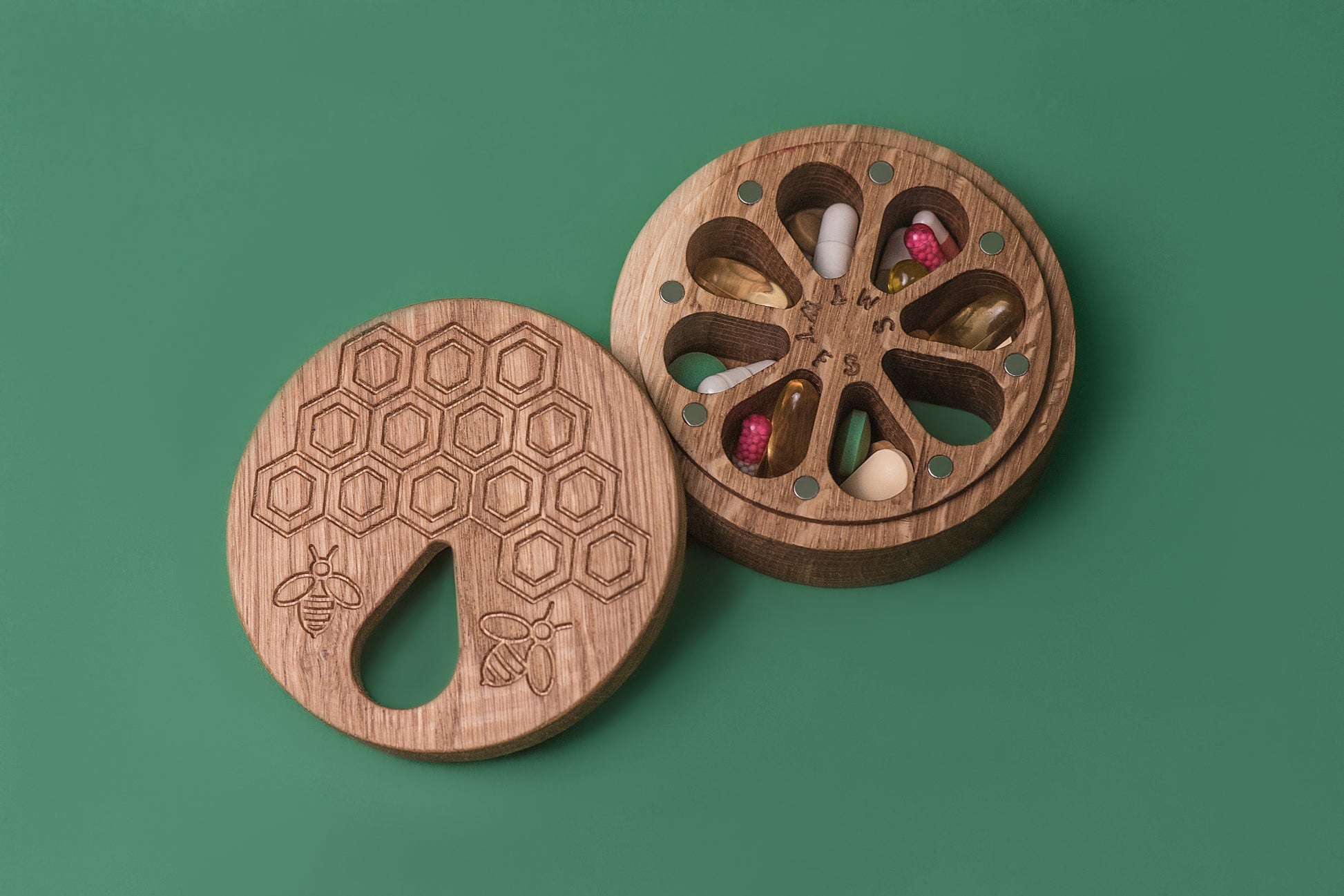 Pill Box 7 Day Pill Case Organizer - JTNLAB