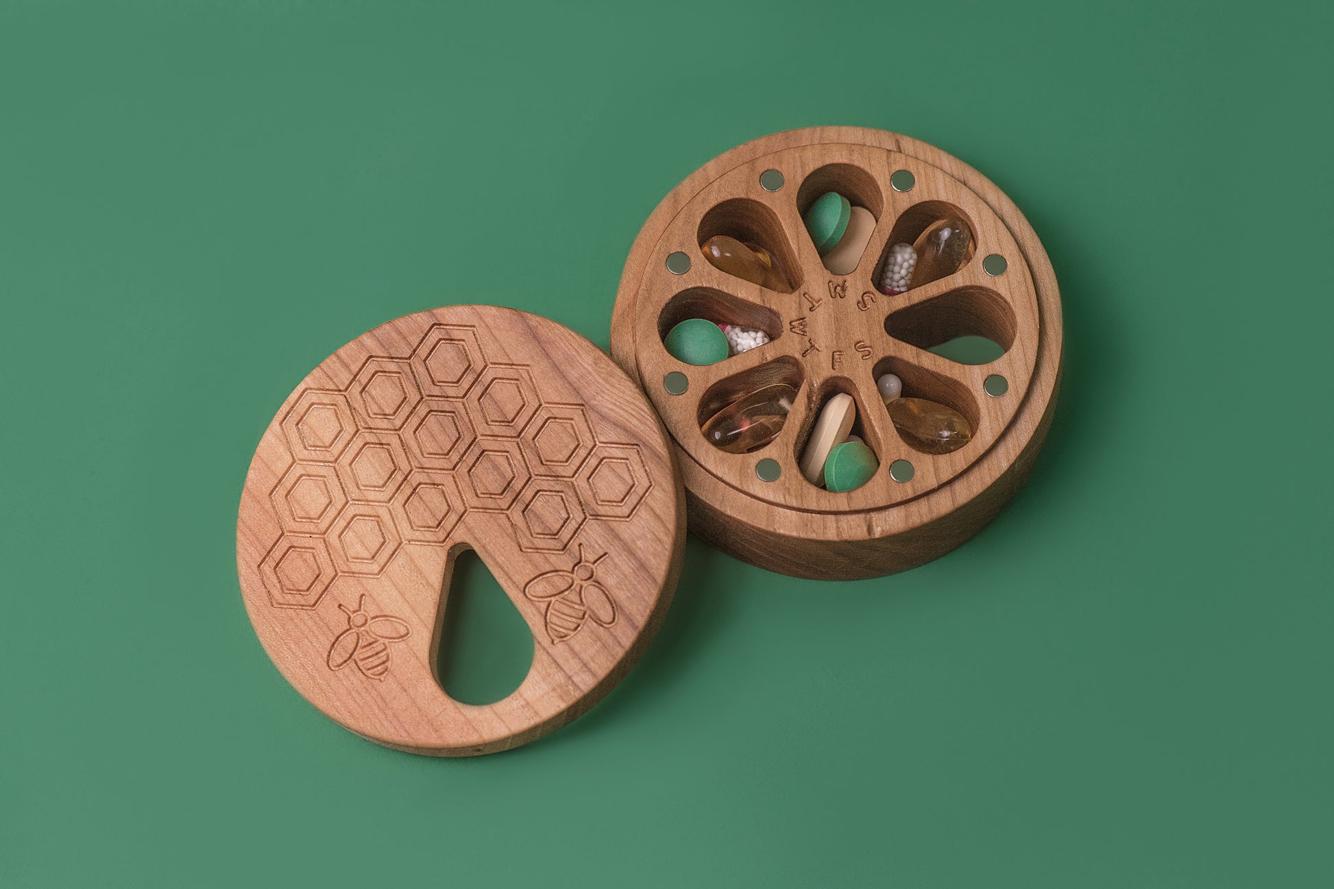 Pill Box 7 Day Pill Case Organizer - JTNLAB