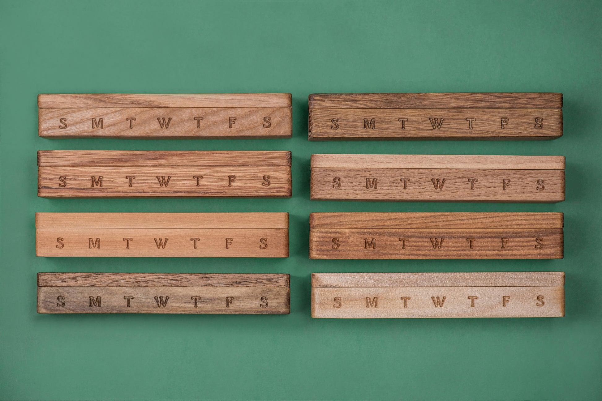 Pill Case Organizer Natural Wood - Wooden Pill Box 7 Day - JTNLAB