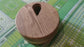 Round Weekly AM/PM Pill Box Natural Wood
