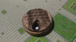 ROUND WEEKLY PILL BOX - NATURAL WOOD