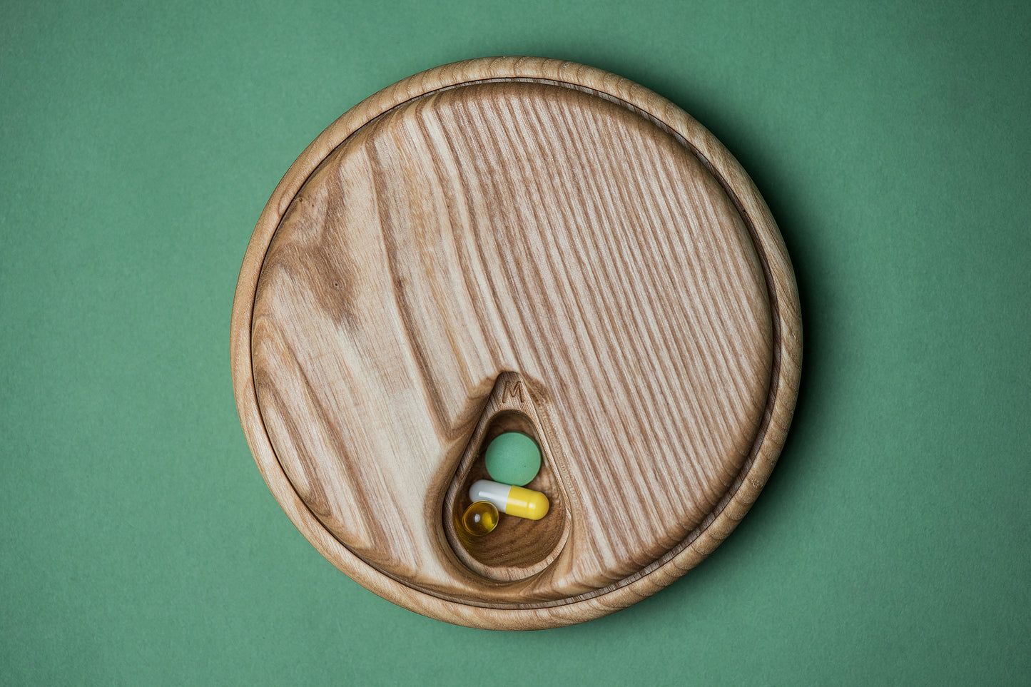 Pill Case Organizer Natural Wood Weekly Pill Box 3 - JTNLAB