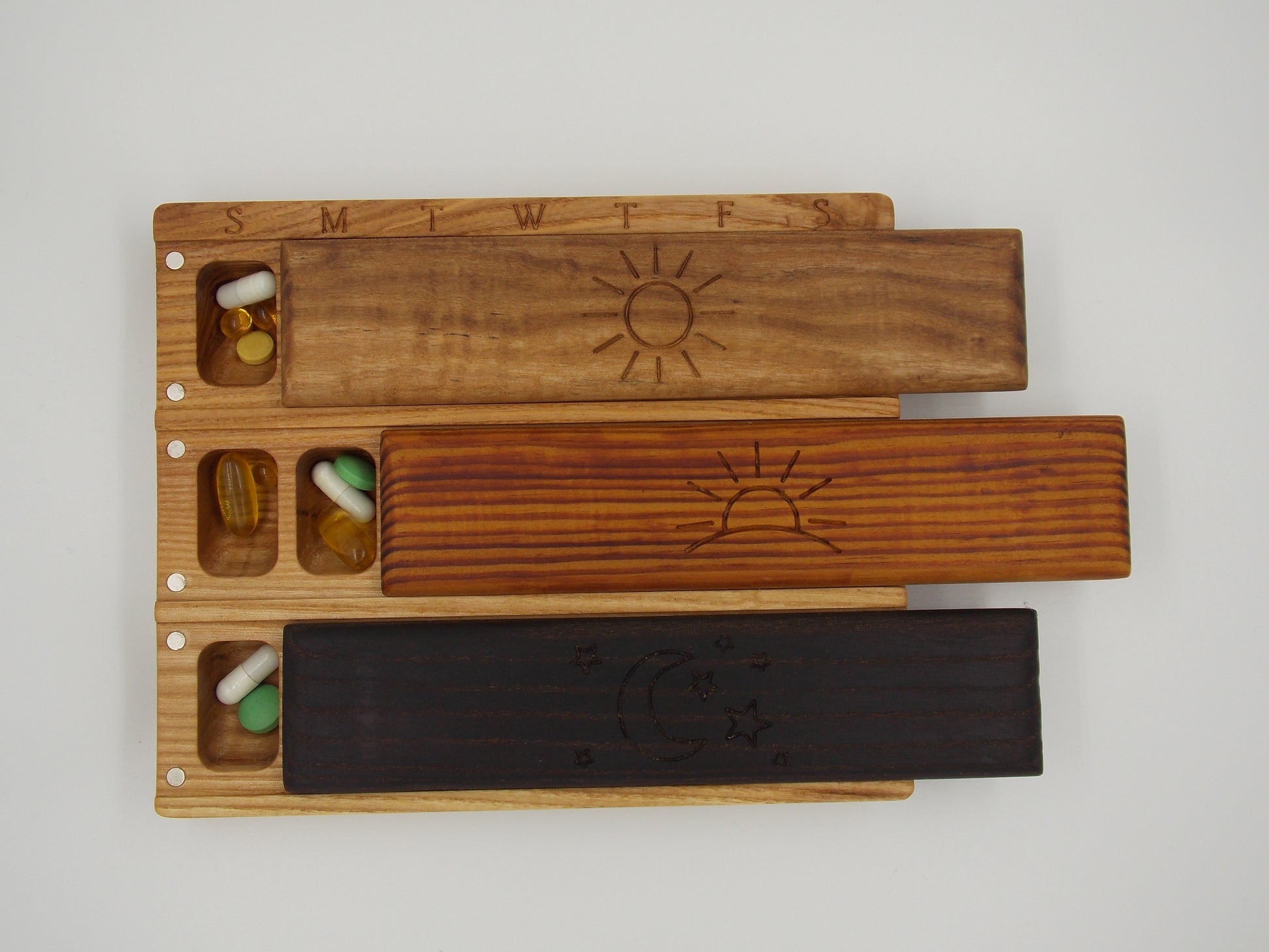 3 Times a Day Weekly Pill Organizer - Morning-Lunch-Evening - JTNLAB