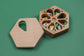 Honeycomb Pill Box Seven Day Pill Organize Wooden Case 8 - JTNLAB