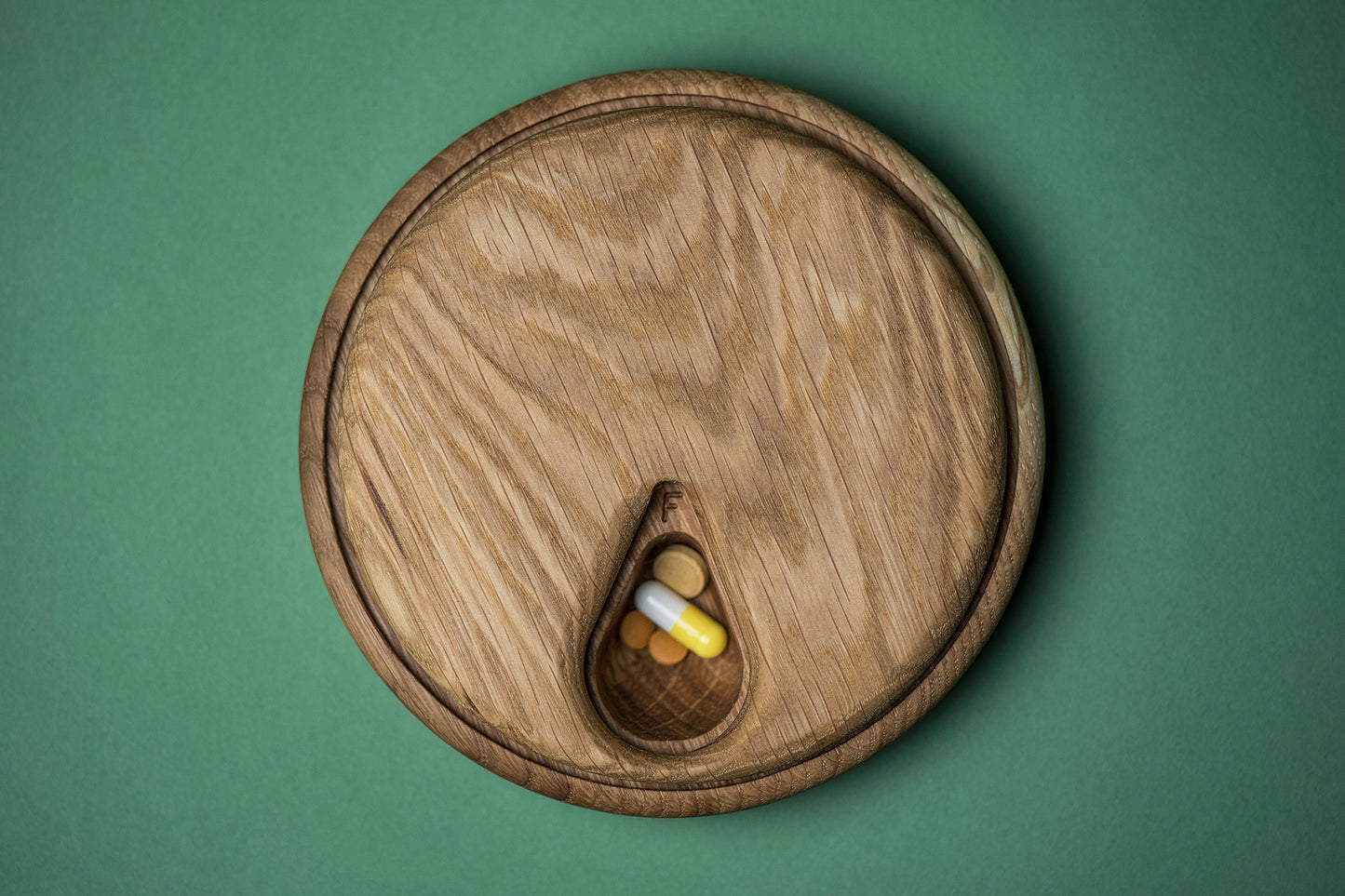 Pill Case Organizer Natural Wood Weekly Pill Box 3 - JTNLAB