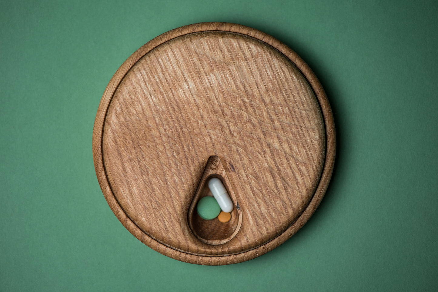 Pill Case Organizer Natural Wood Weekly Pill Box 3 - JTNLAB