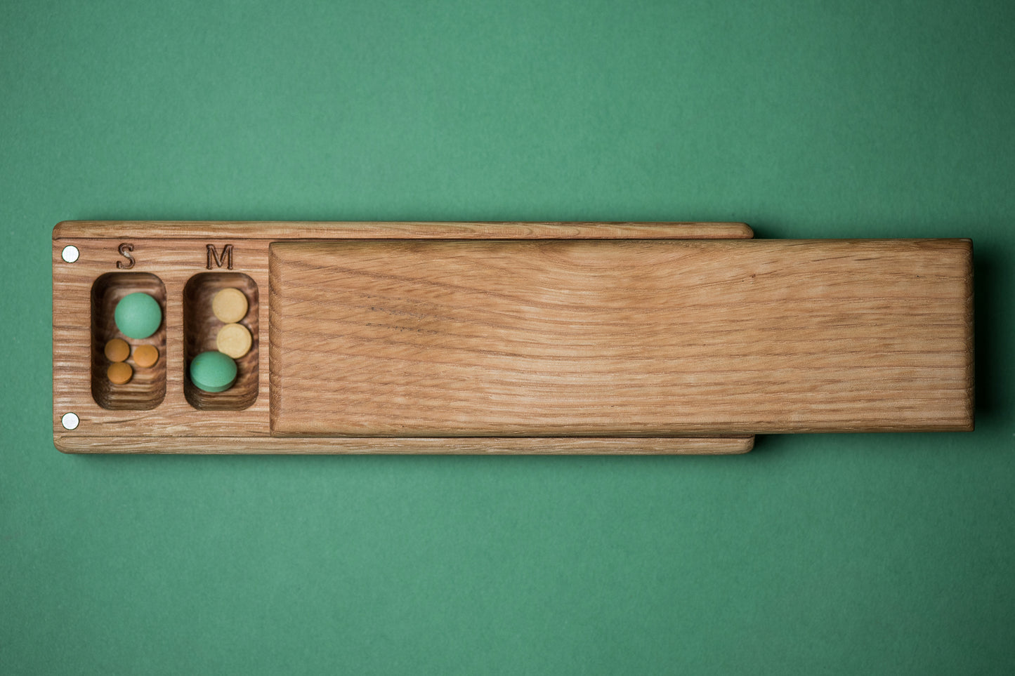 Pill Case Organizer Natural Wood Wooden Pill Box 7 Day - JTNLAB