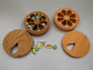 ROUND WEEKLY POCKET PILL BOX  - NATURAL WOOD - JTNLAB