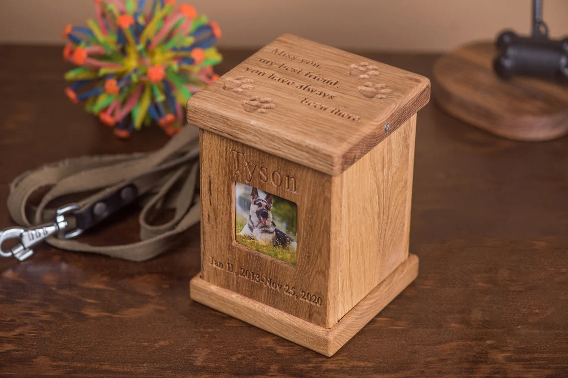 Pet memorial urns / cremation pet urn for animals dogs cats birds rabbits / keepsake urn / pet memorial box / engraved pet urn / Pet urns ashes - JTNLAB