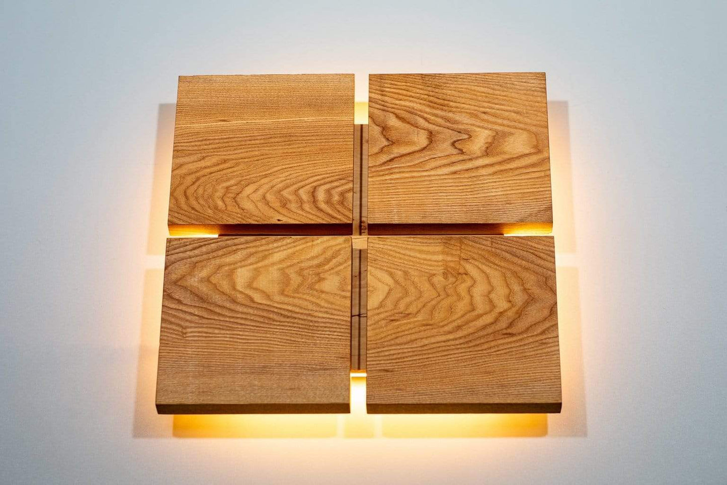 JTNLAB LAMP Ash / Please Select WOODEN DECOR WALL LAMP - 4 SQUARES