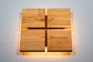 JTNLAB LAMP Cherry / Please Select WOODEN DECOR WALL LAMP - 4 SQUARES