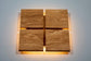 JTNLAB LAMP Oak / Please Select WOODEN DECOR WALL LAMP - 4 SQUARES