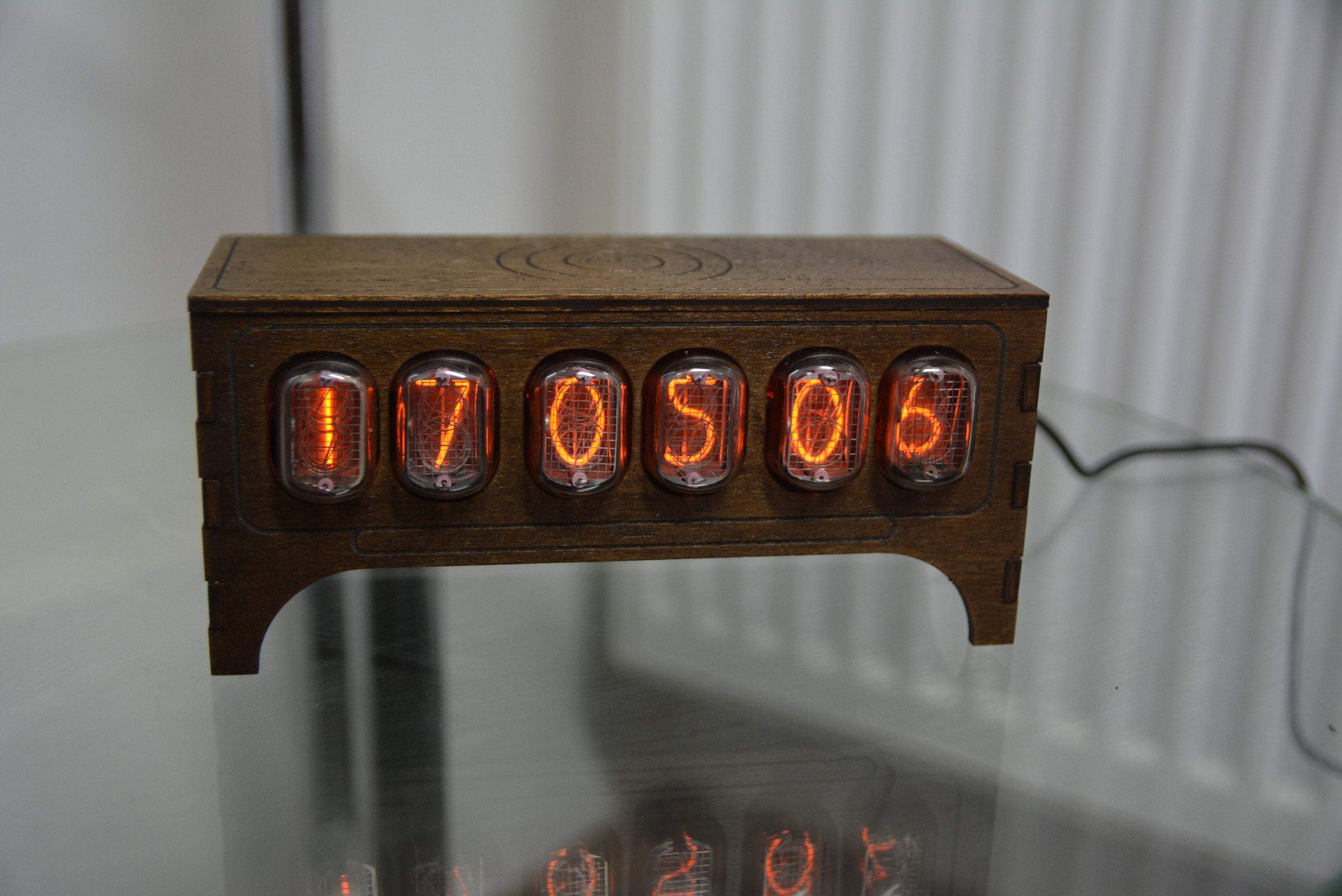 Nixie Tube Clock IN14 + IN16 RGB - Wooden Home Decor – JTNLAB