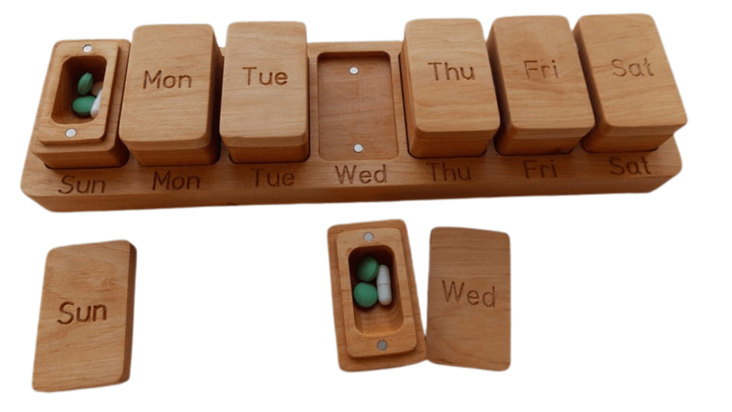 JTNlab PILLBOX 1 TIME DAILY MODULAR PILL BOX