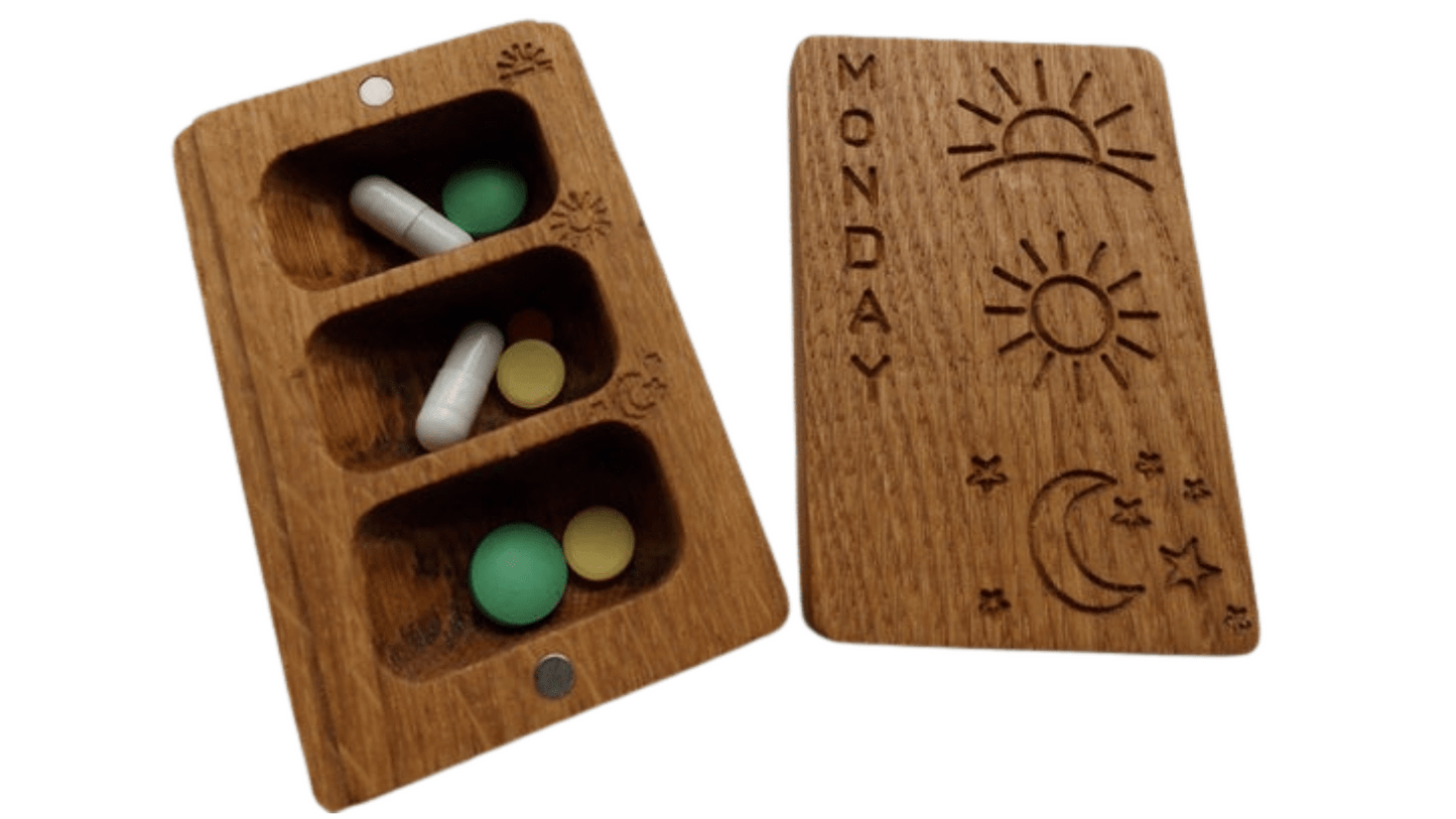 JTNlab PILLBOX 3 TIMES DAILY MODULAR PILL BOX