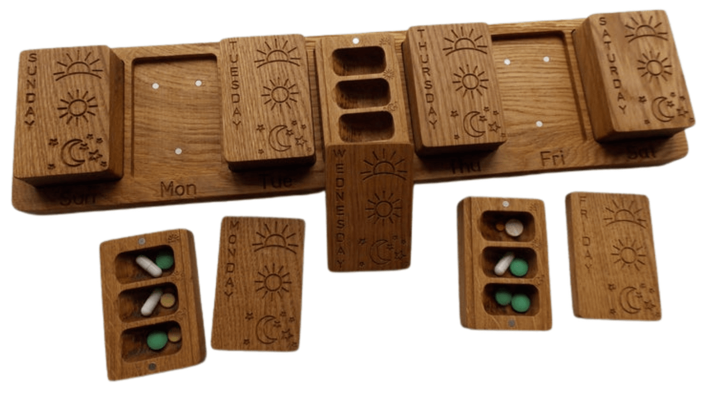 JTNlab PILLBOX 3 TIMES DAILY MODULAR PILL BOX