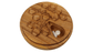 JTNlab PILLBOX Ash / Internal Lid / No Personalization ROUND WOODEN PILL BOX - 3D HONEYCOMB vs BEES