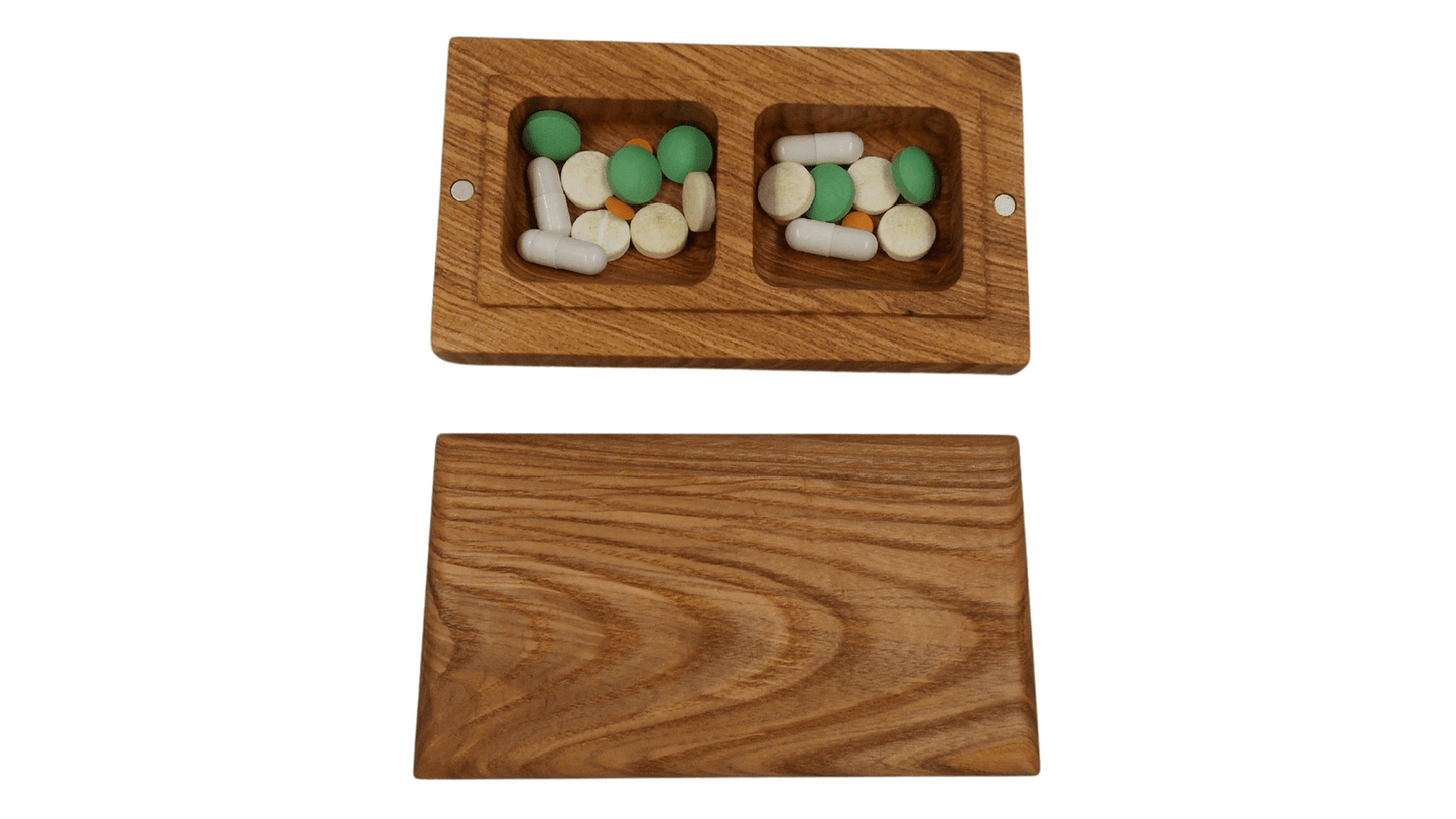 JTNlab PILLBOX Ash / No Personalization POCKET PILL BOX