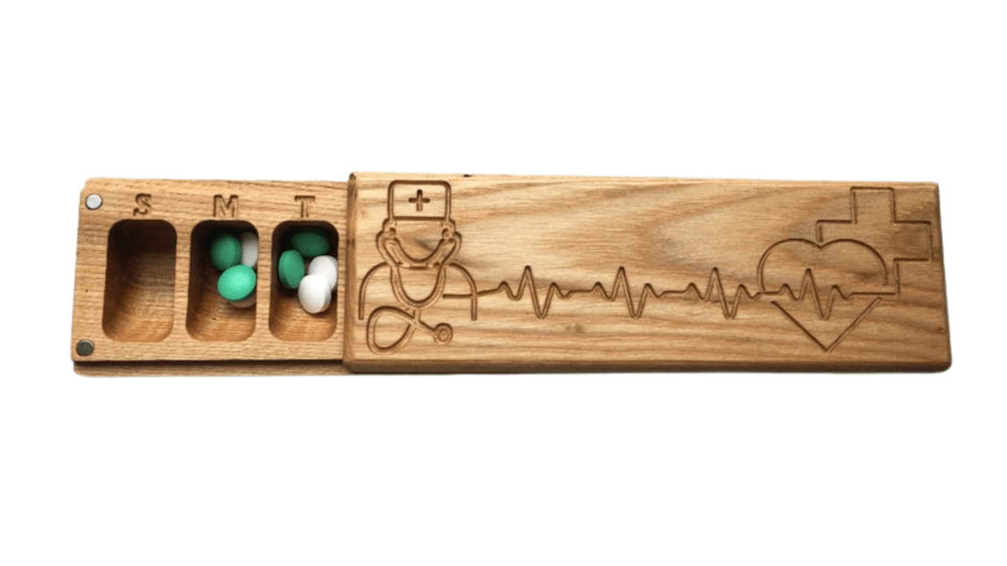 JTNlab PILLBOX Ash / Please Select WOODEN PILL BOX - DOCTOR