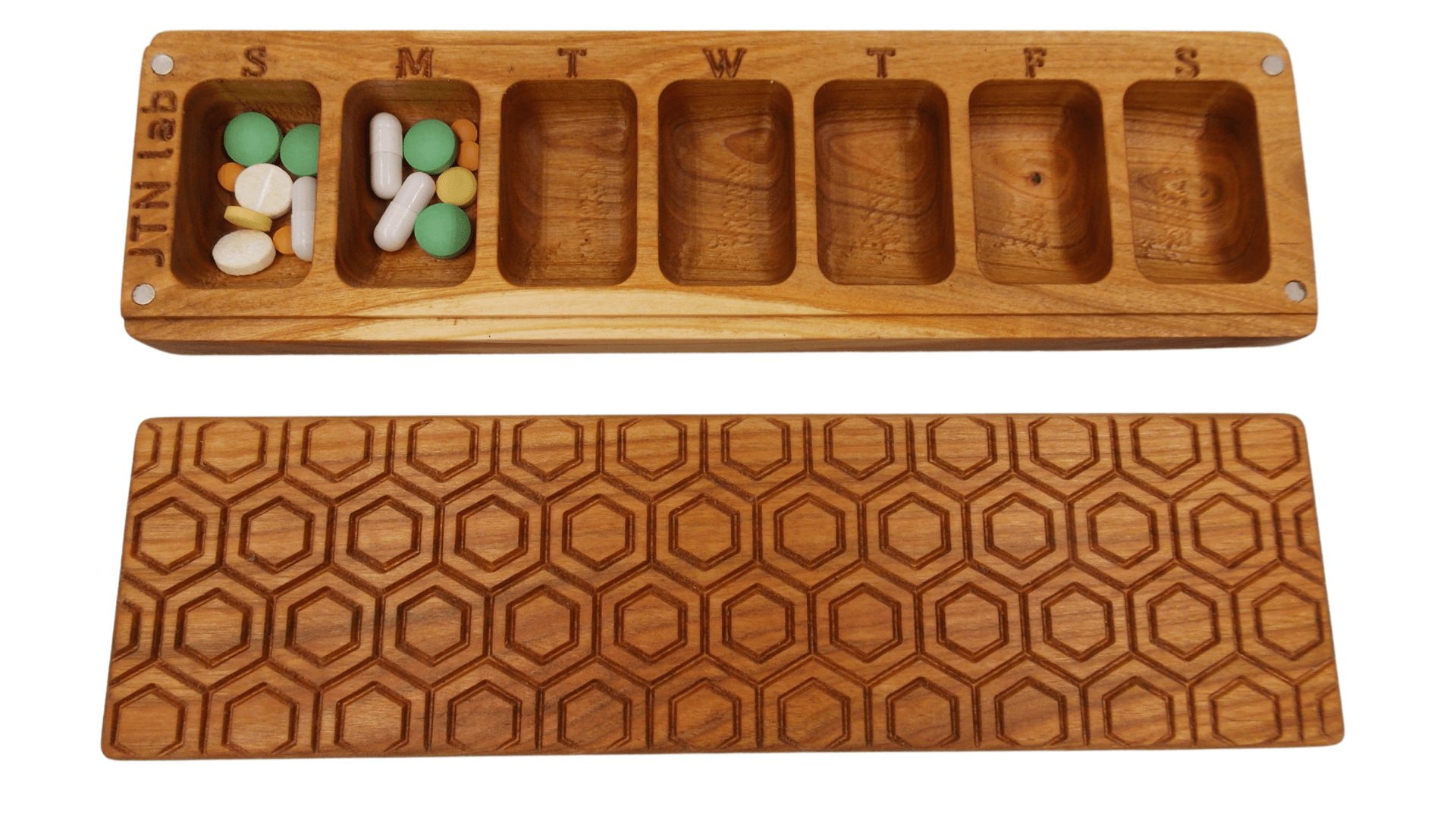 JTNlab PILLBOX BIG WEEKLY PILL BOX -  HONEYCOMB