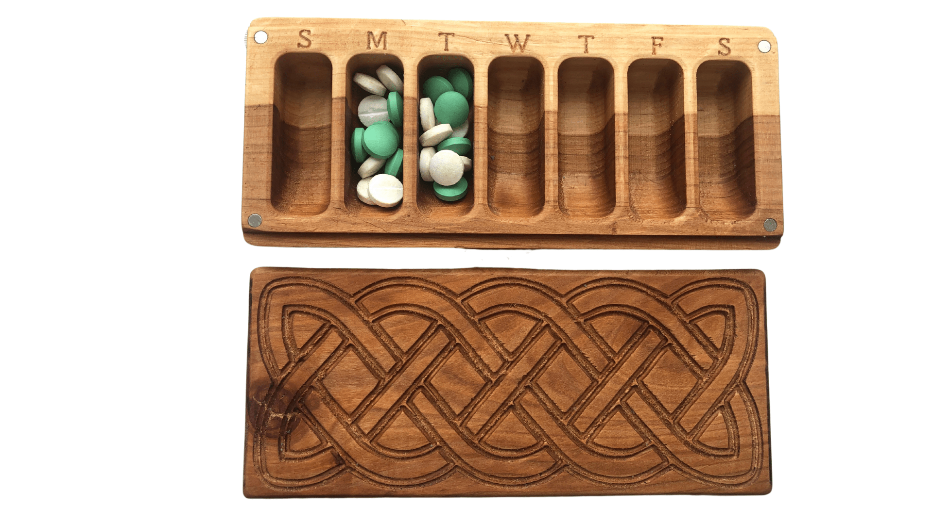 JTNlab PILLBOX BIG WOODEN PILL BOX - KIEL KNOT