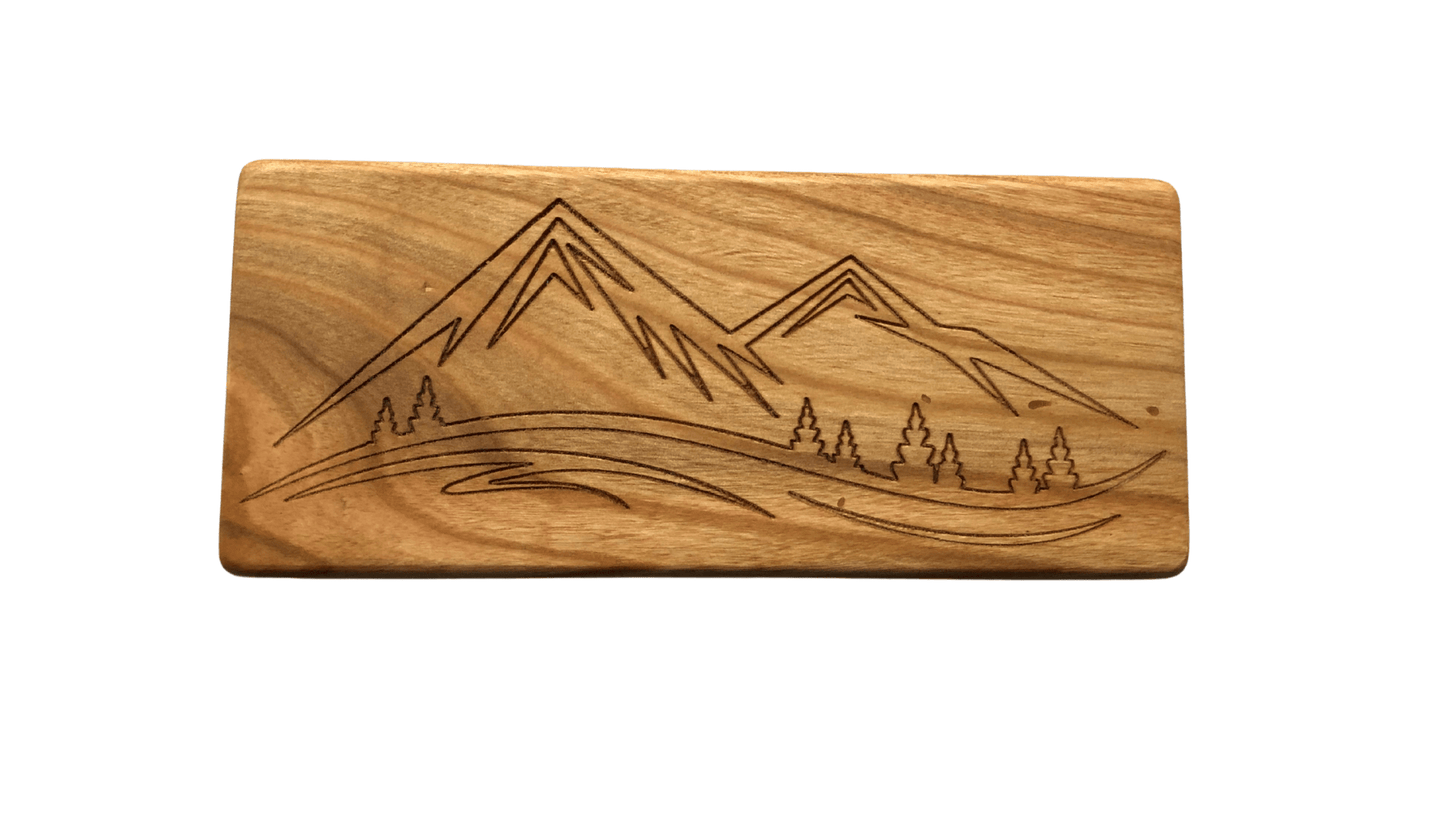 JTNlab PILLBOX BIG WOODEN PILL BOX - MOUNTAINS