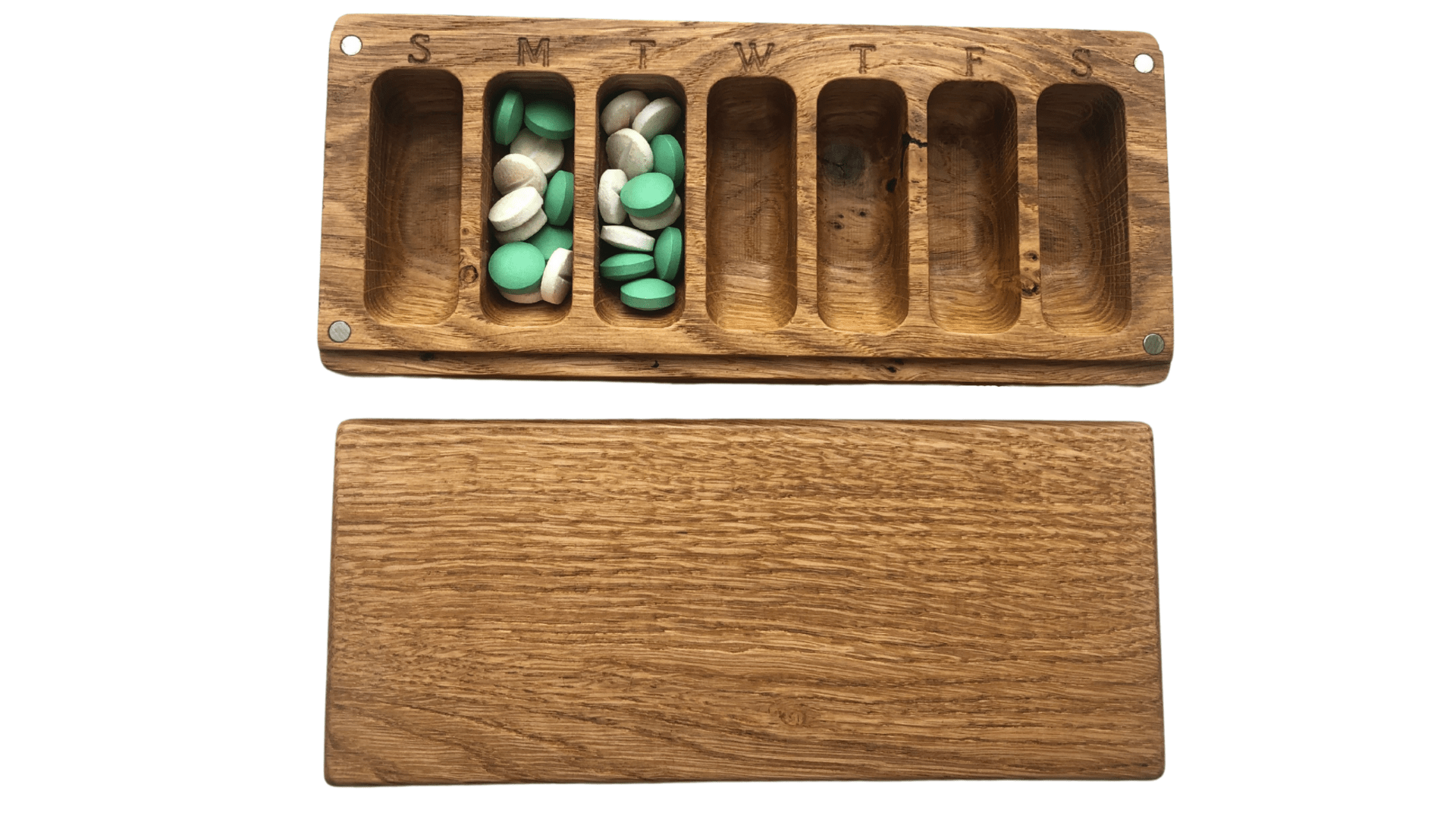 JTNlab PILLBOX BIG WOODEN PILL BOX - NATURAL WOOD