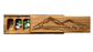 JTNlab PILLBOX Cherry / No Personalization / Internal Lid WOODEN PILL BOX -  MOUNTAINS