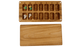 JTNlab PILLBOX Cherry / No Personalization WOODEN DAY/NIGHT A.M.-P.M. PILL BOX - NATURAL WOOD